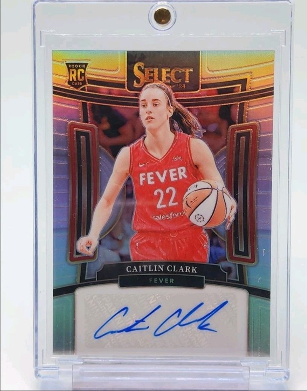 2024 Panini Select WNBA - Signatures Caitlin Clark Auto Silver Prizm #SGCC (RCA)