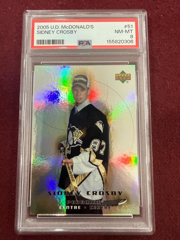 Sidney Crosby 2008 Upper Deck McDonalds Rookie Card RC PSA 8 NM-Mint