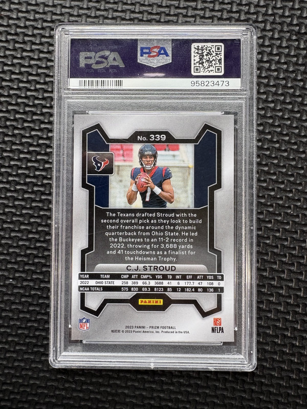 C.J. CJ Stroud 2023 Panini Prizm #339 Rookie RC PSA 10 *read view 2