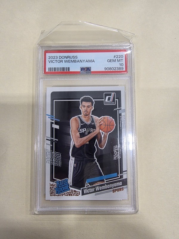 2023-24 Panini Donruss Victor Wembanyama RC Rated Rookie #225 Spurs PSA 10