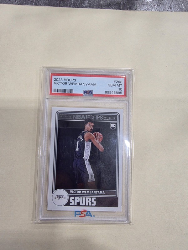 2023 Panini NBA Hoops Victor Wembanyama Rookie Card RC 298 PSA 10 GEM MT MINT