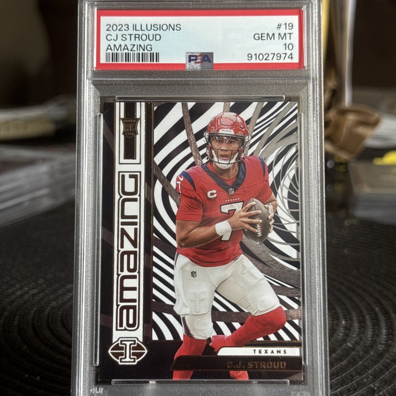 Panini 2023 Illusions Amazing Rookie C.J. Stroud #19 PSA 10 Houston Texans