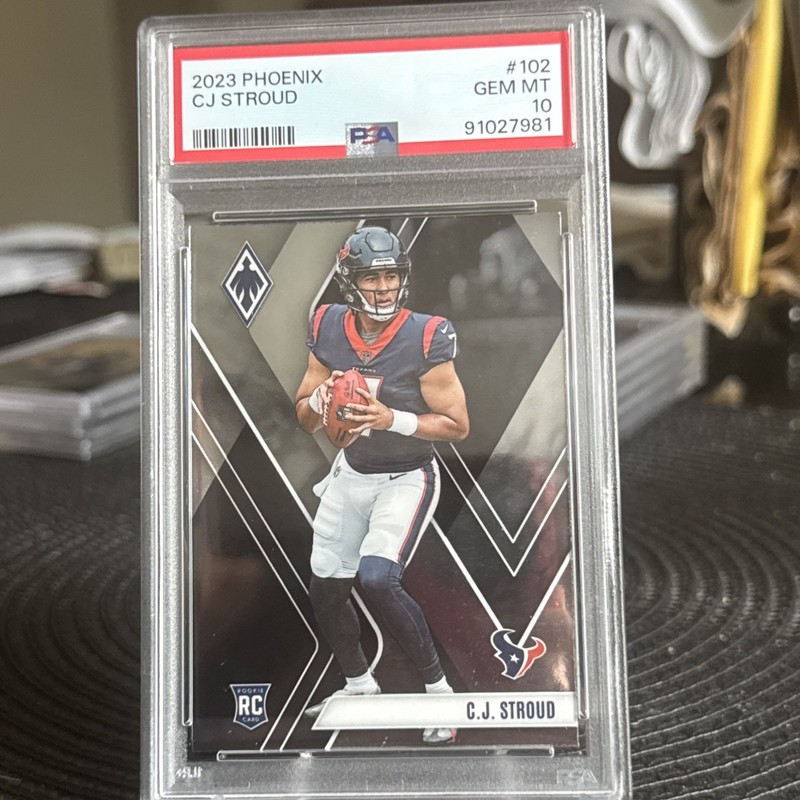 2023 PHOENIX CJ STROUD CHROME ROOKIE RC PSA 10 OHIO ST TEXANS RARE