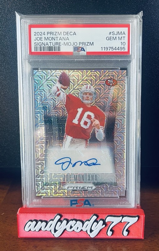 Joe Montana 2024 Prizm Deca Mojo Prizm Auto #22/25 PSA 10 💎🔥
