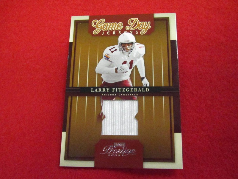 2005 Prestige Larry Fitzgerald game used jersey card  Cardinals  jsy  gu