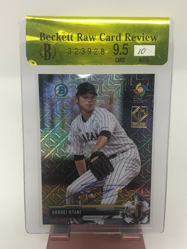 2018 BOWMAN CHROME MEGA BOX PROSPECTS SHOHEI OHTANI REFRACTOR 9.5 AUTO /17