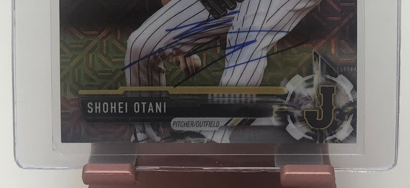 2018 BOWMAN CHROME MEGA BOX PROSPECTS SHOHEI OHTANI REFRACTOR 9.5 AUTO /17 view 2