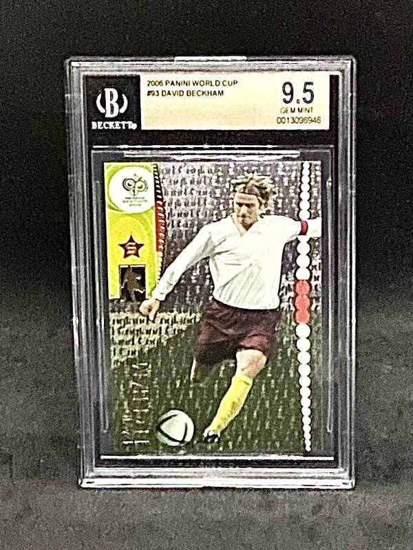 2006 Panini David Beckham #93 World Cup Card Graded BGS 9.5 Gem Mint!!!!