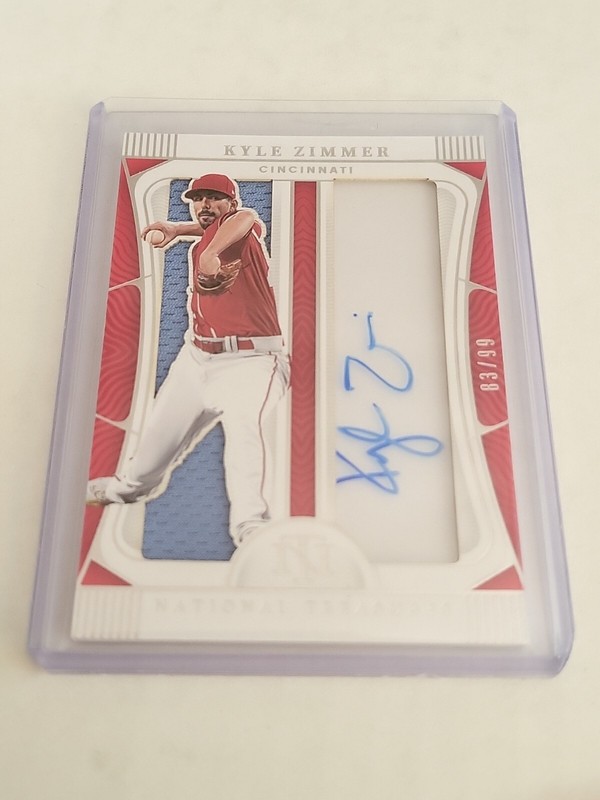 2022 National Treasures Kyle Zimmer Patch Auto /99