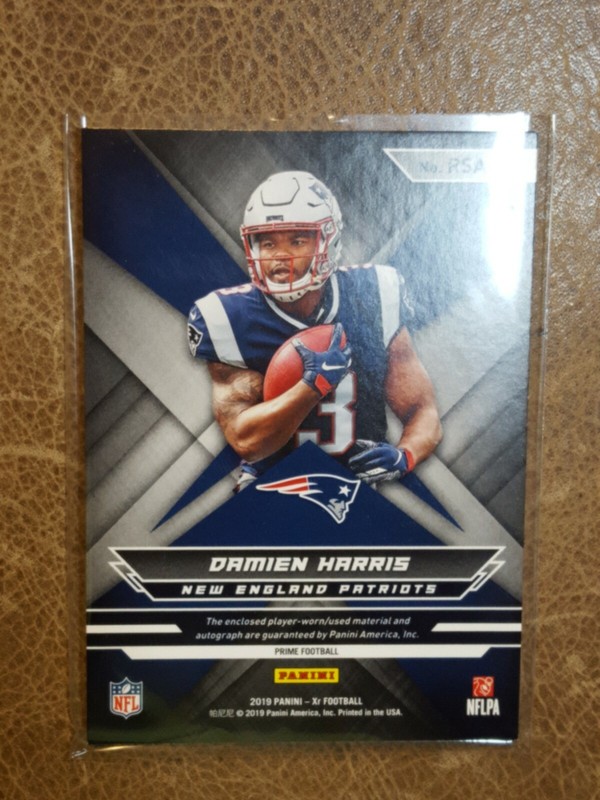 2019 Damien Harris XR Rookie Auto 1/1 view 2