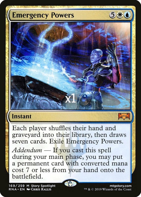 MTG Ravnica Allegiance RNA Emergency Powers MINT