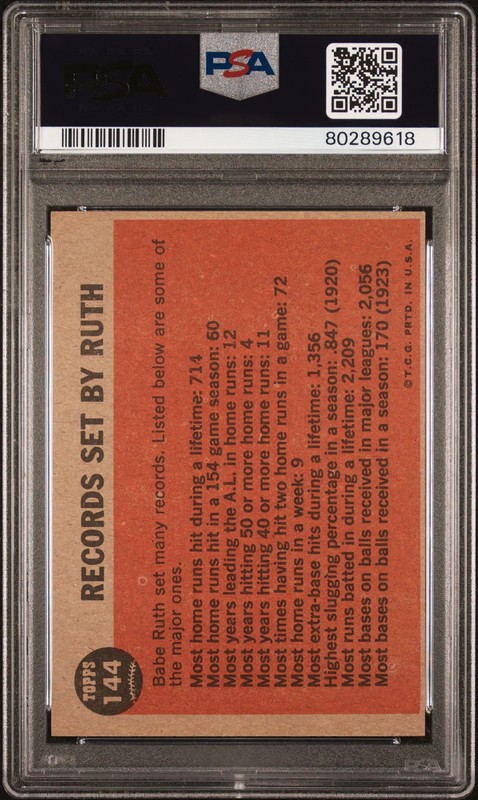 1962 Topps Farewell Speech #144 PSA 4 NEW LABEL VINTAGE BASEBALL view 2