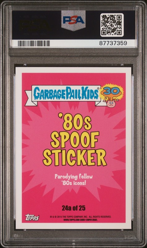 PSA 10 Mad Mike Tyson 2015 Topps Garbage Pail Kids 30th GPK Card 87737359 view 2