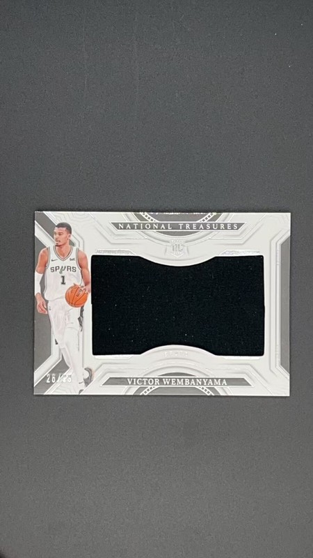 2023-24 National Treasures Victor Wembanyama Rookie Jumbo Materials /99 #253 C