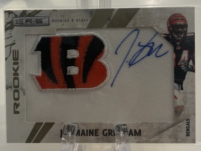 2010 Panini Jermaine Gresham RPA Rookie Patch Auto 152/171 Cincinnati Bengals