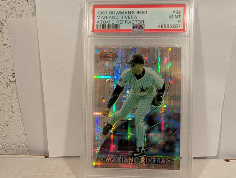 1997 BOWMAN BEST MARIANO RIVERA ATOMIC REFRACTOR PSA 9 LOW POP YANKEES RARE SP