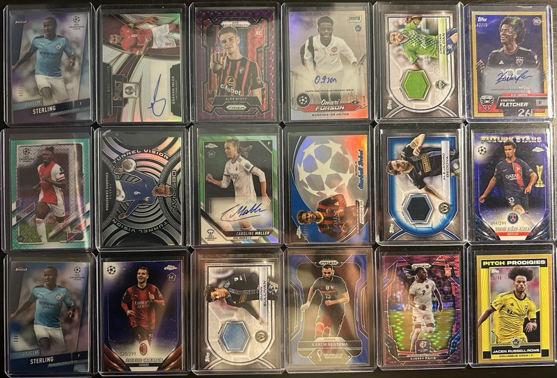 Soccer Card Lot: 25 Cards, Guaranteed #/Auto/Relic, 5 RC, 5 Inserts, Mix Of Sets