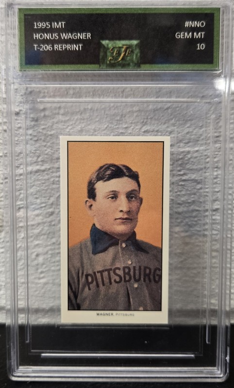 1995 IMT Honus Wagner T206 Reprint Rookie Card Graded Gem Mint 10 💎 