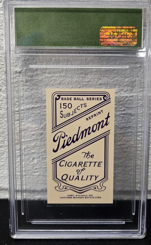 1995 IMT Honus Wagner T206 Reprint Rookie Card Graded Gem Mint 10 💎  view 2