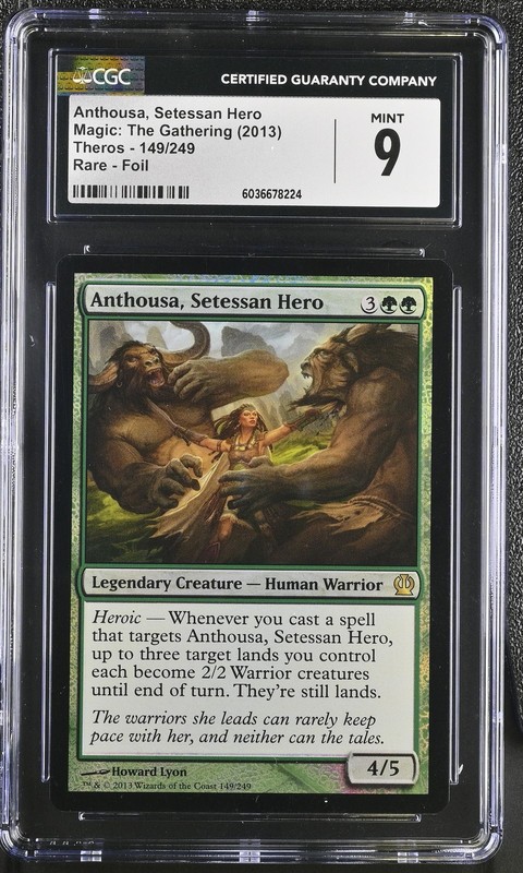 ANTHOUSA, SETESSAN HERO Theros Foil Rare CGC 9 MTG EDH [Nostalgium]
