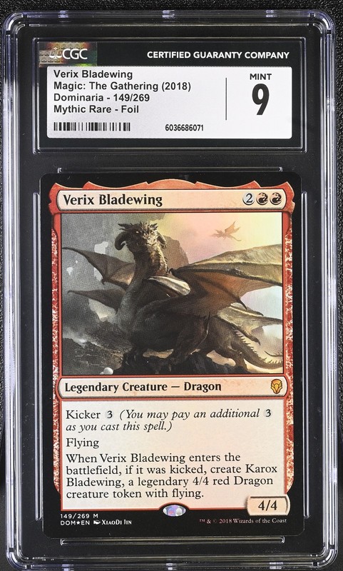 VERIX BLADEWING Dominaria Foil Mythic CGC 9 MTG EDH [Nostalgium]
