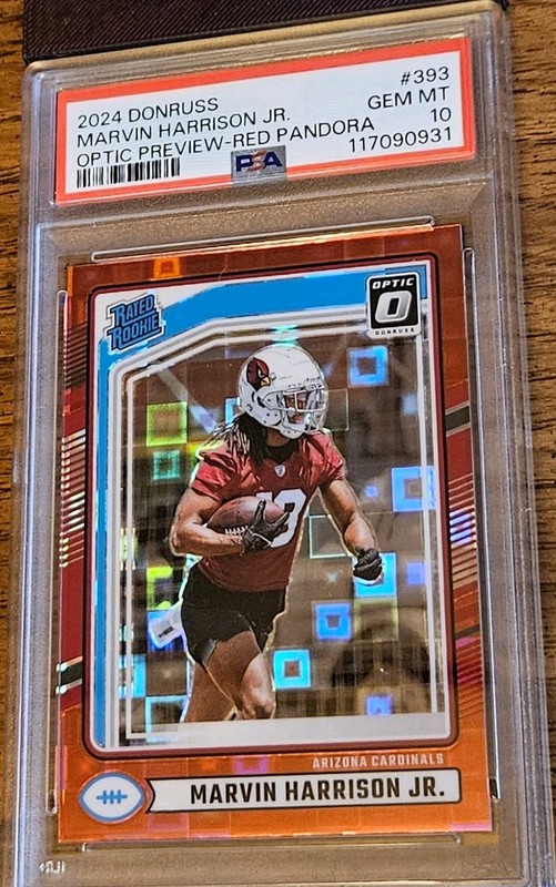 2024 Donruss Optic Preview Red Pandora Marvin Harrison Jr. PSA 10 RC SSP