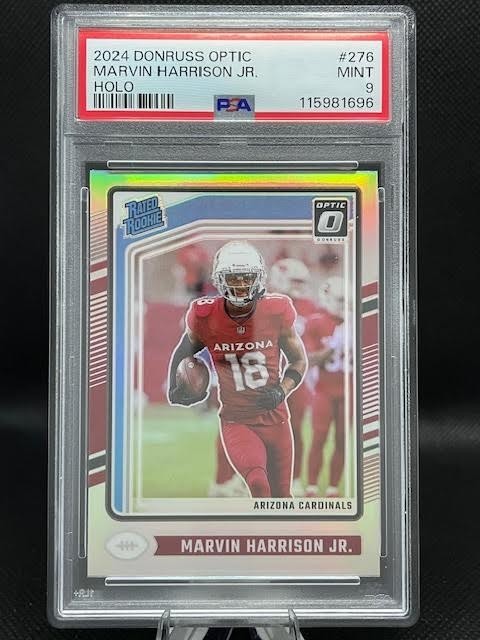 2024 PANINI DONRUSS OPTIC HOLO #276 MARVIN HARRISON JR. ROOKIE RC PSA 9
