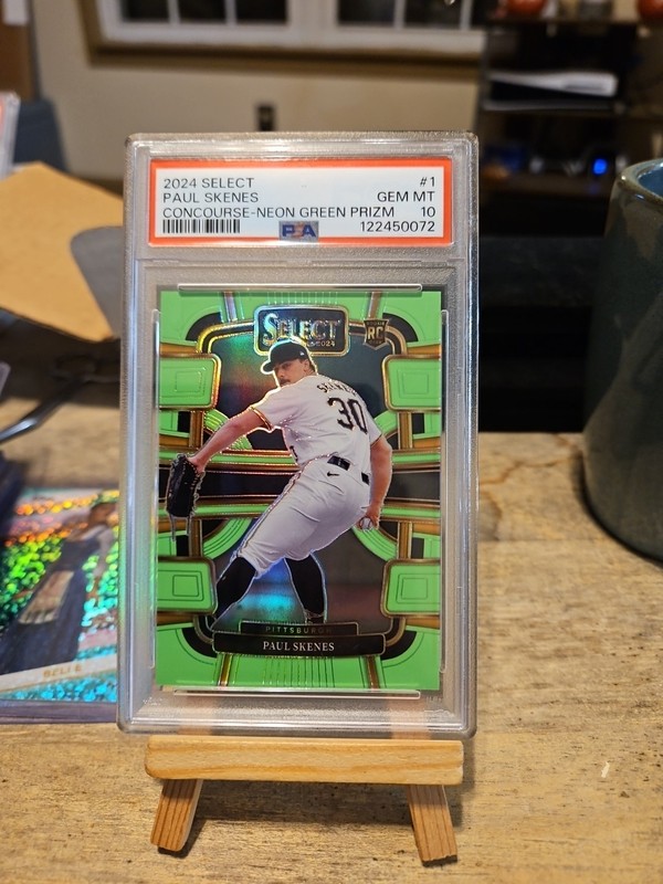 2024 Panini Select PSA 10 Paul Skenes RC Rookie Neon Green Prizm /49 POP 4