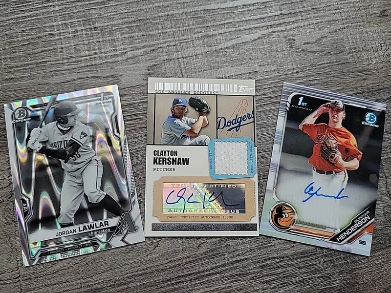 MLB auto 10 card baseball Hot Pack guaranteed auto. rookies, refractor, PSA