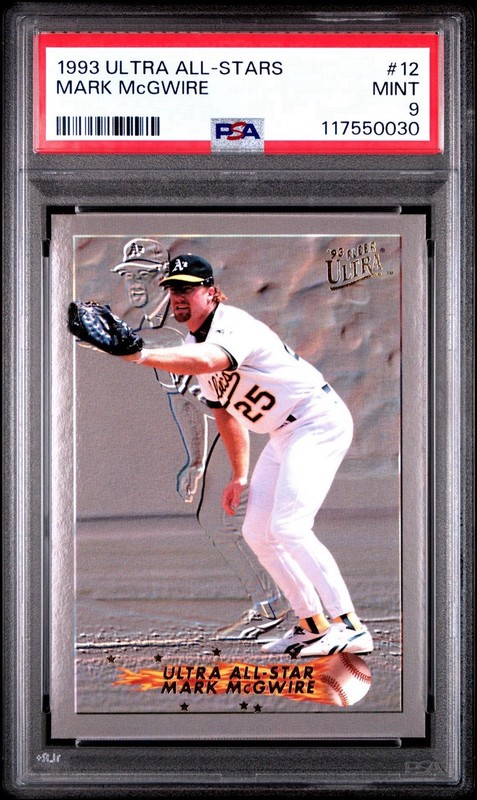 Mark McGwire #12 1993 Fleer Ultra All-Star Oakland Athletics Psa Grade 9 Mint