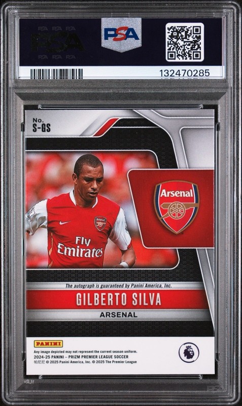 2024-25 Panini Prizm Premier League - Signatures Gilberto Silva #S-GS (AU) view 2