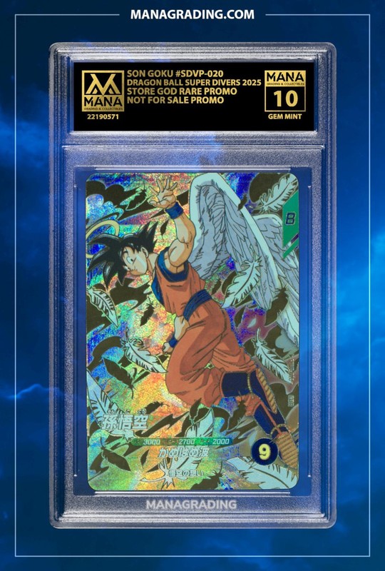 DRAGON BALL SUPER DIVERS SON GOKU #SDVP-020 STORE GOD RARE PROMO MANA 10