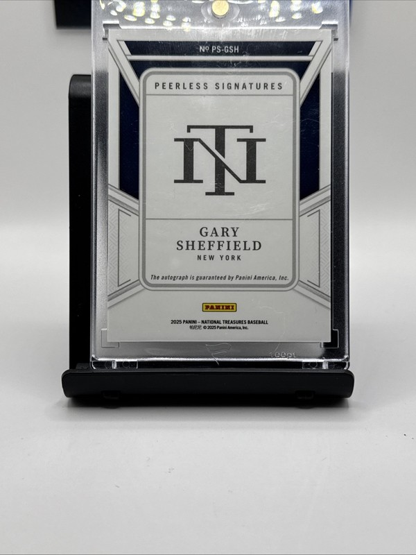2025 Panini National Treasures Baseball Gary Sheffield AUTO /49 Yankees On Card view 2