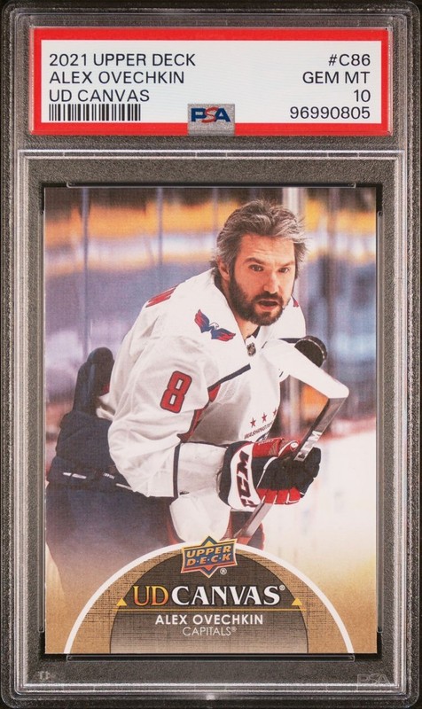 2021-22 Upper Deck Series 1 UD Canvas Alex Ovechkin #C86 PSA 10