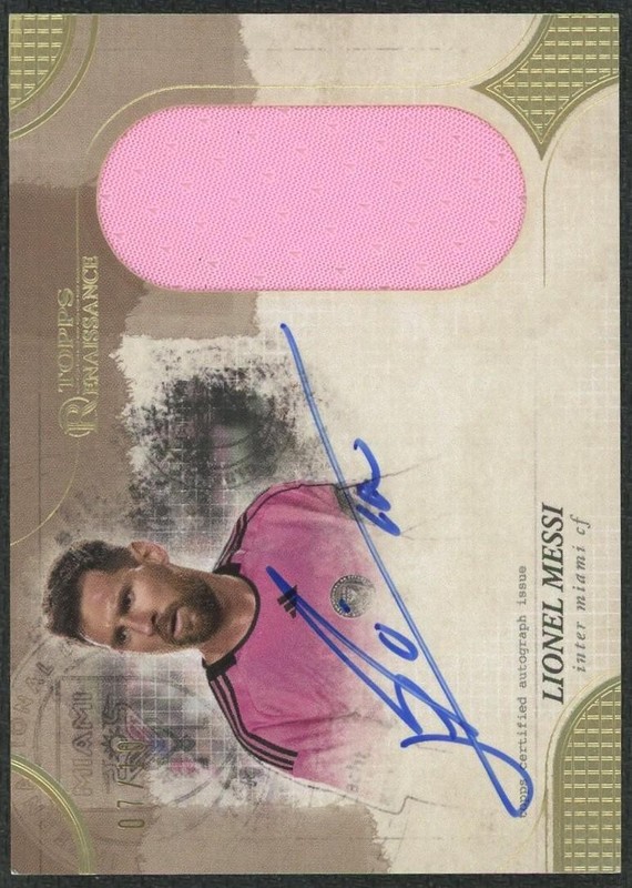 2024 Topps Renaissance Lionel Messi Patch Auto /10