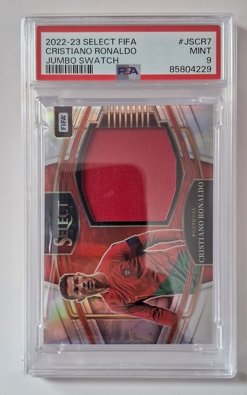 2022-23 Cristiano Ronaldo Jumbo Swatch PSA 9 -Low Pop