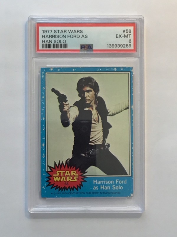1977 Topps Star Wars Han Solo #58 PSA 6