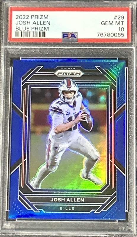 2022 Prizm Josh Allen Blue Prizm PSA 10. ***CHASE PACK***
