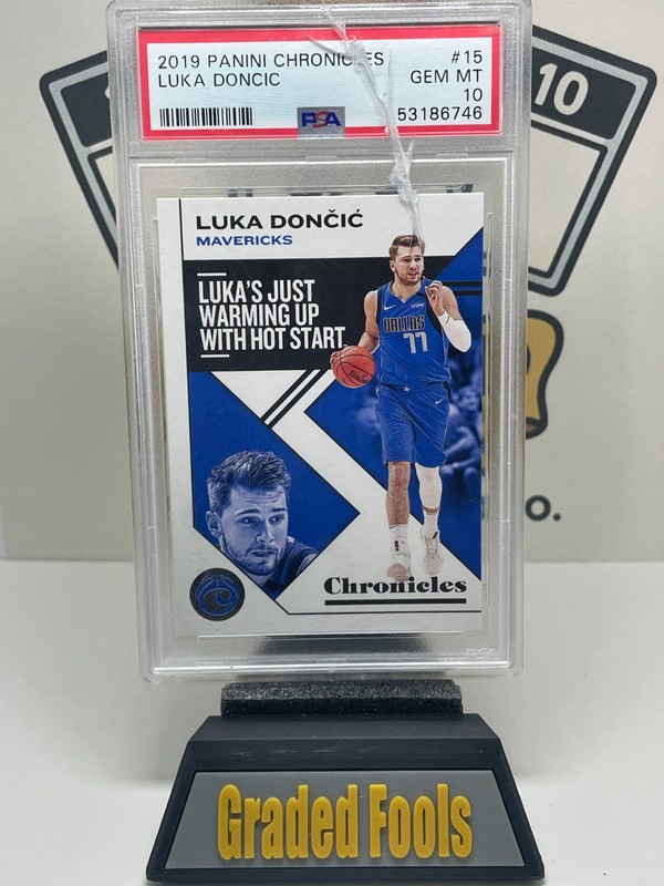 2019 Panini Chronicles #15 - Luka Doncic - PSA 10 - Mavericks - Needs Re-Slabbed