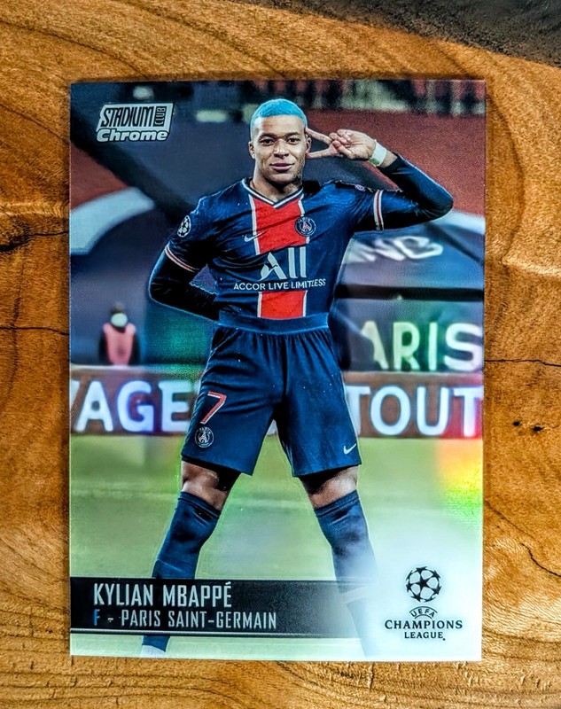 2020-2021 Kylian Mbappe Topps Stadium Club Chrome UCL Refractor #75
