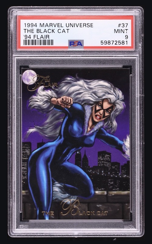 1994 Flair Marvel Universe The Black Cat #37 PSA 9 MINT Marvel Comics Vintage!