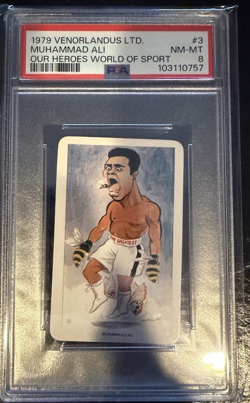 1979 Venorlandus LTD Muhammad Ali World Of Sport Graded PSA 8