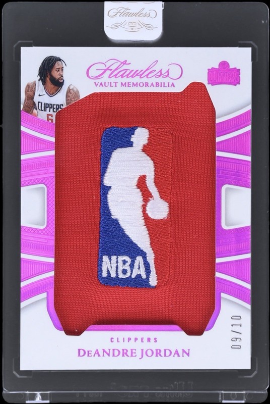 2024-25 Flawless Vault Deandre Jordan Logoman Patch /10 Game Worn Clippers