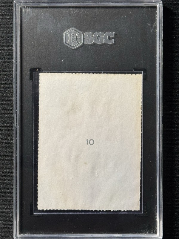 1958 Aquarela #10 PELE ROOKIE RC SGC 2 - Centered! Perforated - BLACK view 2