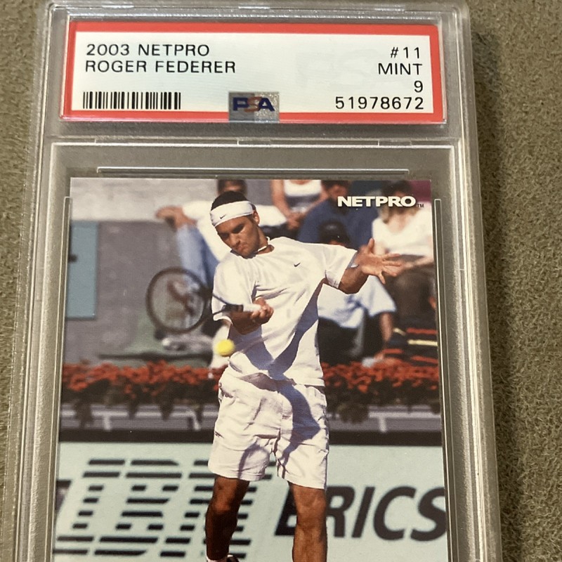 2003 NetPro Roger Federer #11 Rookie Base PSA 9 Switzerland Tennis ATP
