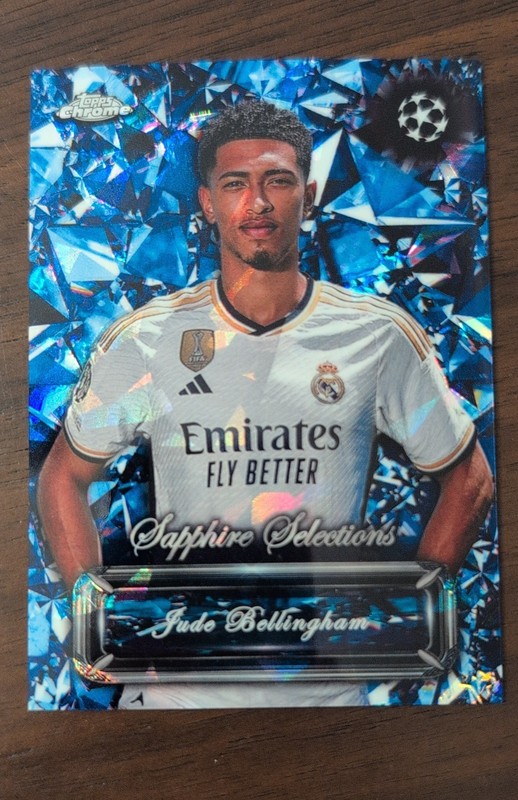 2023-24 Jude Bellingham Topps Chrome Uefa Club Competitions Sapphire Edition SP