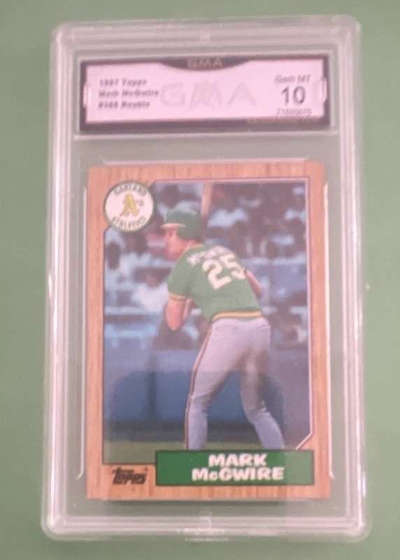 1987 Topps Mark McGwire Rookie GMA 10