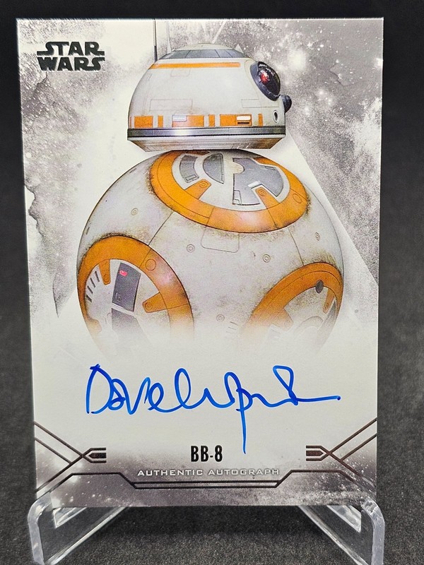 2025 Topps Smugglers Outpost #SSA-DC Stellar Signatures BB-8 Auto On Card TZ view 1