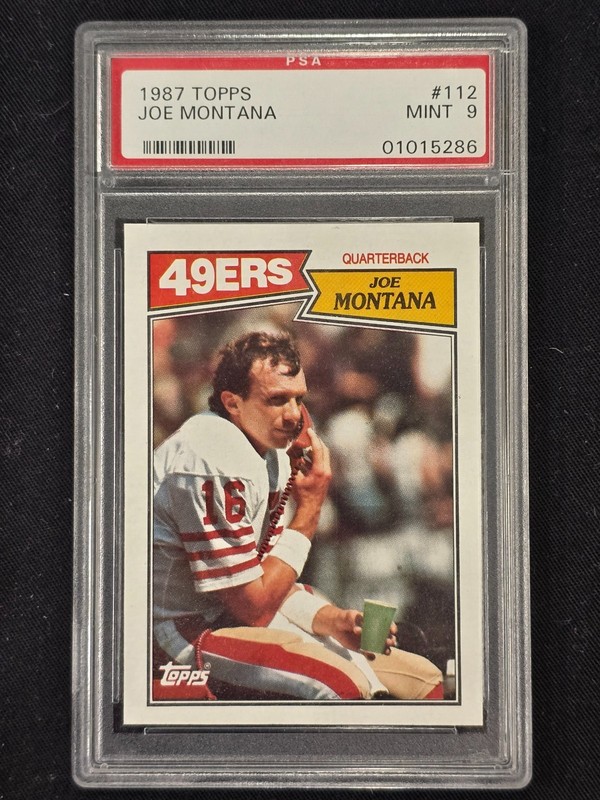 1987 Topps #112 Joe Montana PSA 9