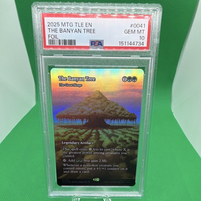 Magic: The Gathering Banyan Tree 41 Avatar Borderless Foil PSA 10 English POP 5